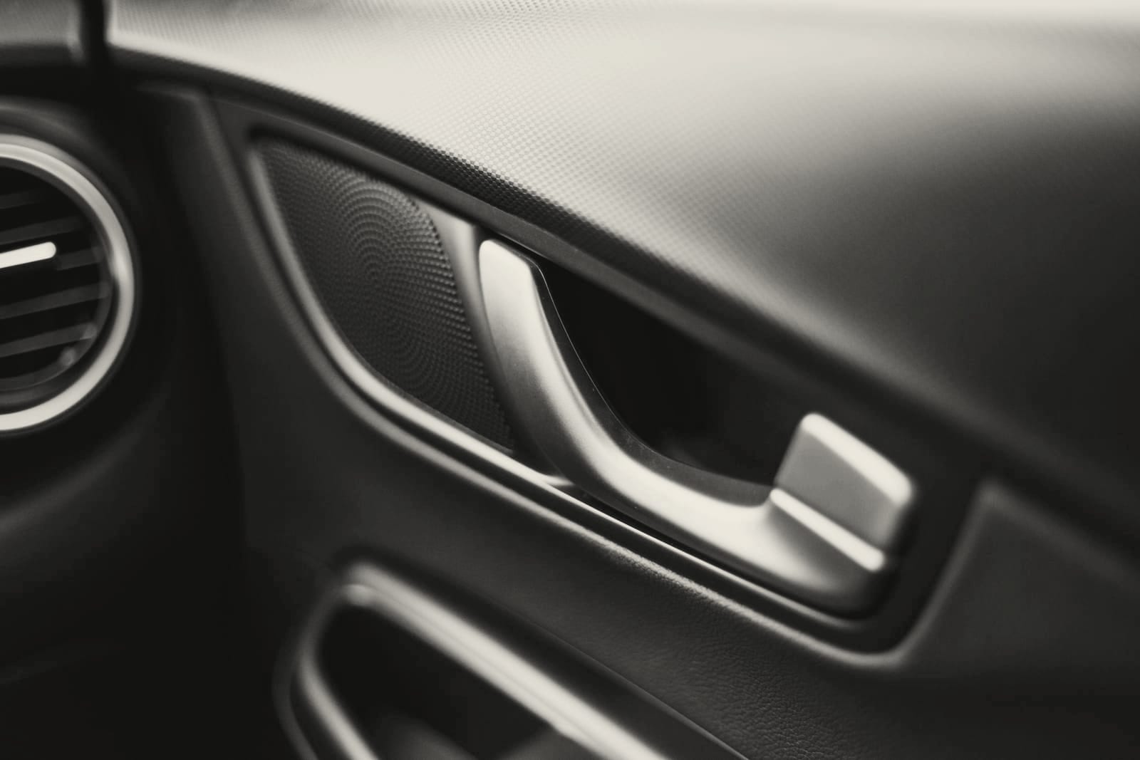 Clean conditioned interior door panel